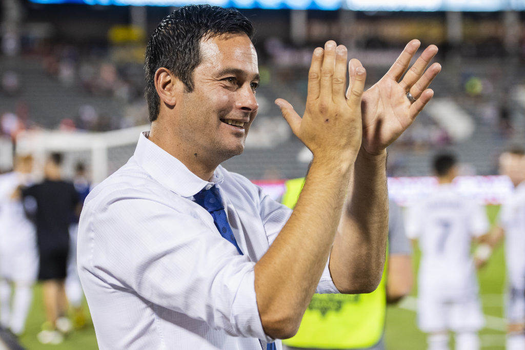 Real Salt Lake head football coach Mike Petke