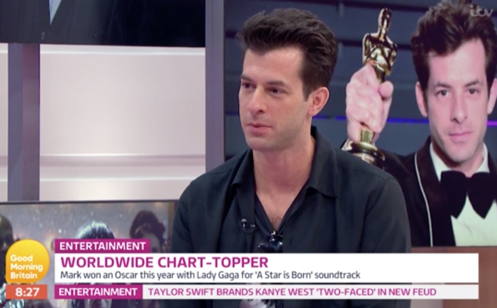 Mark Ronson on Good Morning Britain. (Screen capture via ITV)