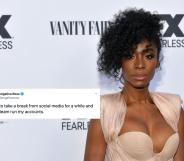 Trans actor Angelica Ross has taken a break from Twitter following backlash for her comments against Bernie Sanders. (Rodin Eckenroth/WireImage)