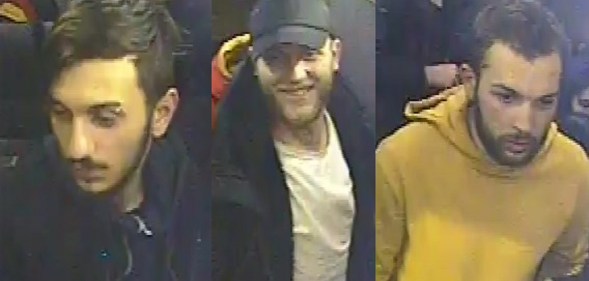 Police are seeking three men over the attack near Canal Street in Manchester