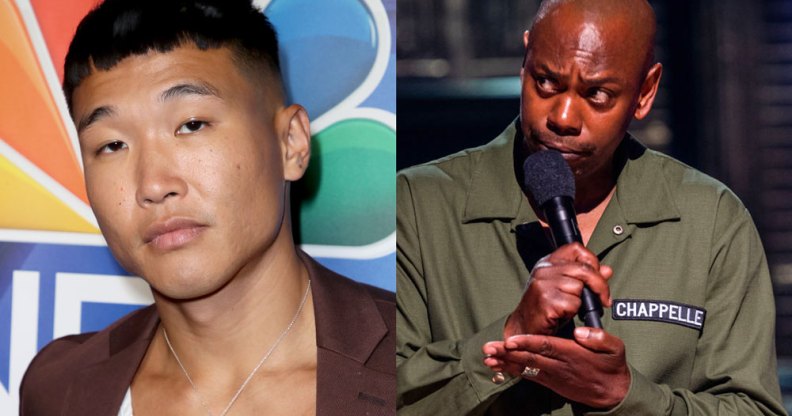 Joel Kim Booster and Dave Chappelle