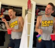 A gay actor spent a year filming himself scaring his best friend. (Twitter)