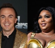 Malcolm in the Middle actor Frankie Muniz (L) had a very oddly specific request for singer Lizzo. (David Livingston via Getty/Theo Wargo via Getty)