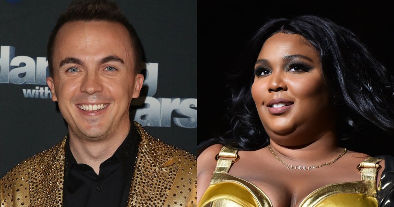 Malcolm in the Middle actor Frankie Muniz (L) had a very oddly specific request for singer Lizzo. (David Livingston via Getty/Theo Wargo via Getty)