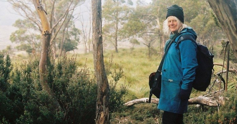 Penny Whetton in a forest