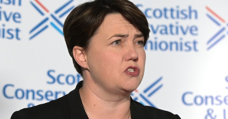 Ruth Davidson speaking