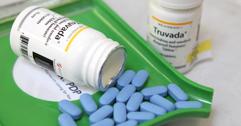 Bottles of antiretroviral drug Truvada