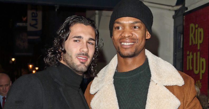 Graziano di Prima (L) and Johannes Radebe. (Keith Mayhew/SOPA Images/LightRocket via Getty Images)