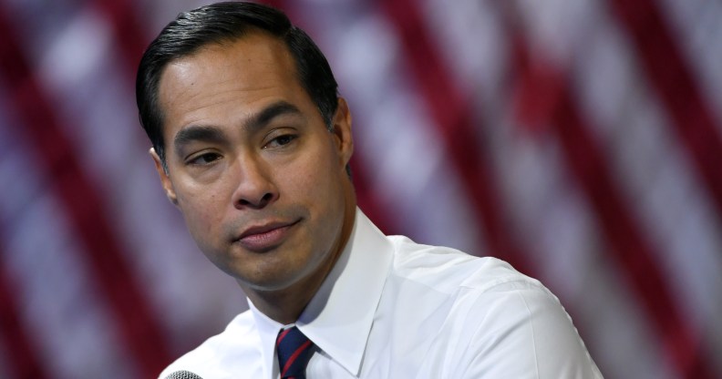 Democratic presidential candidate Julian Castro