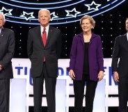 Democratic candidates at the fourth debate