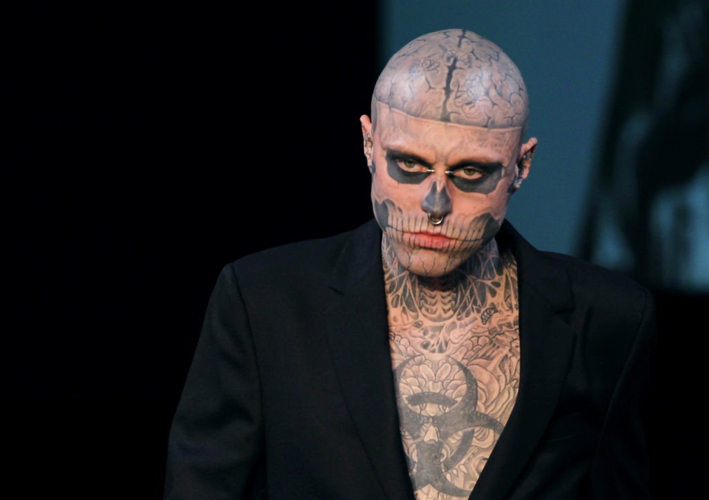 Canadian model Rick Genest aka Zombie boy. (FRANCOIS GUILLOT/AFP via Getty Images)