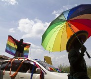 Uganda is one of around 70 countries where being gay is punishable by imprisonment. (ISAAC KASAMANI/AFP via Getty Images)