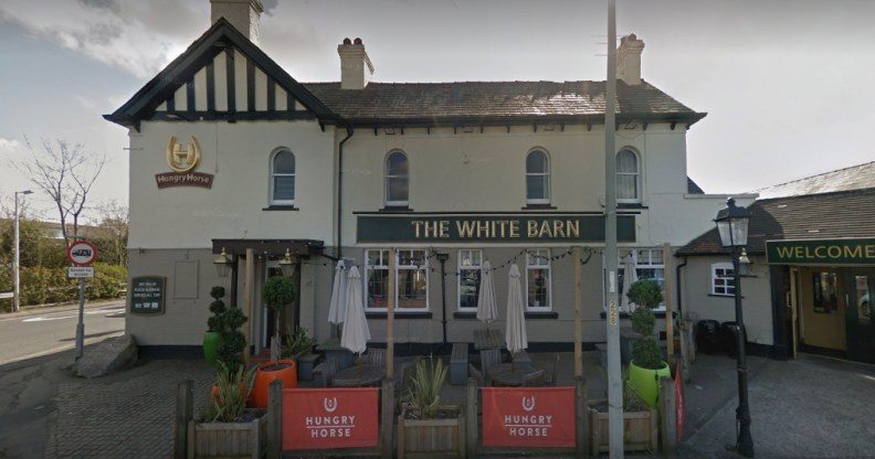 the White Barn pub in Cheshire