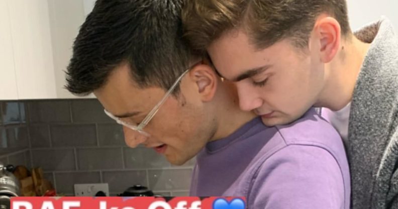 Michael Chakraverty and Henry Bird cuddling and cooking up brownies has raised the heat on Twitter. (Instagram)