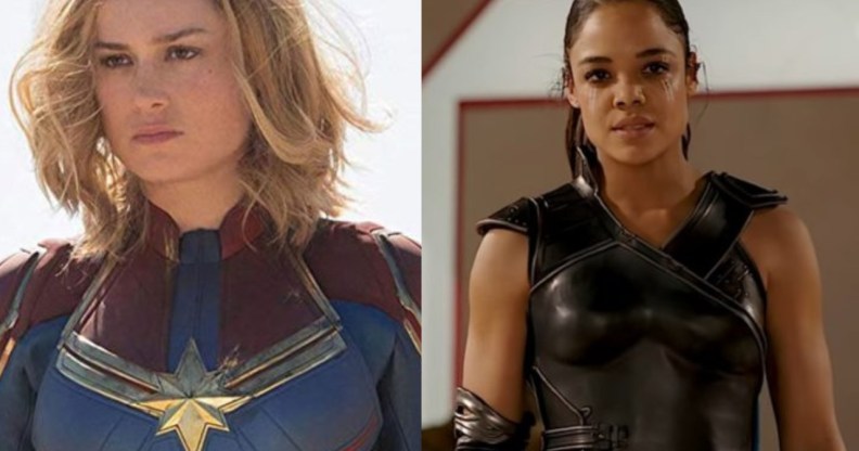 Captain Marvel and Valkyrie romantic relationship