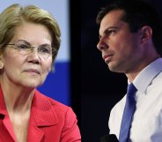 Elizabeth Warren and Pete Buttigieg