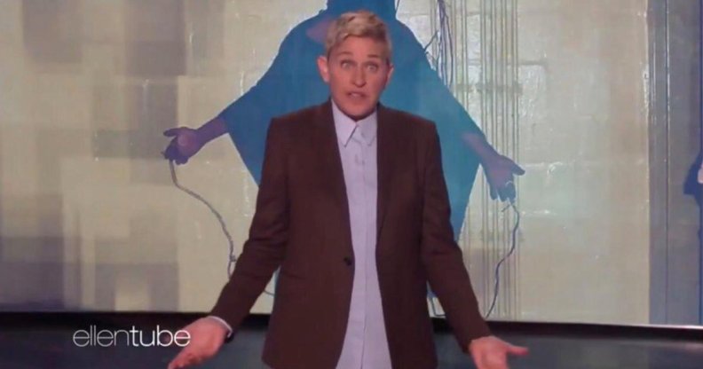 The clip parodying Ellen DeGeneres was pulled down by a copyright claim