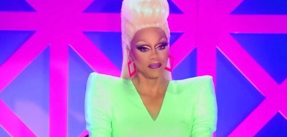 RuPaul on the Drag Race UK judging table