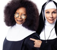 Whoopi Goldberg and Jennifer Saunders in Sister Act