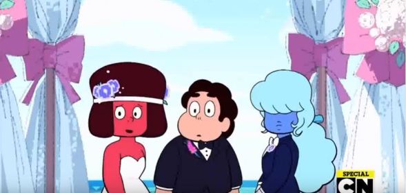 Lesbian wedding in Cartoon Network show Steven Universe