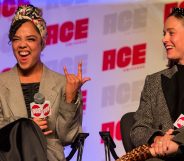 Tessa Thompson and Brie Larson