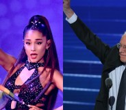 Ariana Grande apparently endorsing Bernie Sanders? We love the song. That song has restored our strength. (Kevin Winter/ via Getty Images for iHeartMedia/Alex Wong/Getty Images)