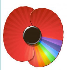 The second rainbow poppy design clogging up Twitter timelines was a one-off, never-sold design by Doncaster Pride. (Instagram)