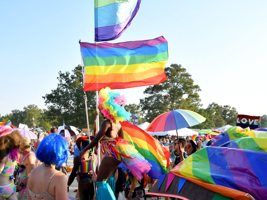 Pride Parade is seen during the 2019 Bonnaroo Arts And Music Festival in Manchester, Tennessee. (FilmMagic/FilmMagic for Bonnaroo Arts And Music Festival )