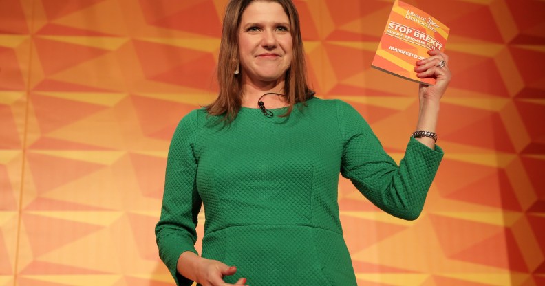 Liberal Democrats leader Jo Swinson launches the Liberal Democrat election manifesto