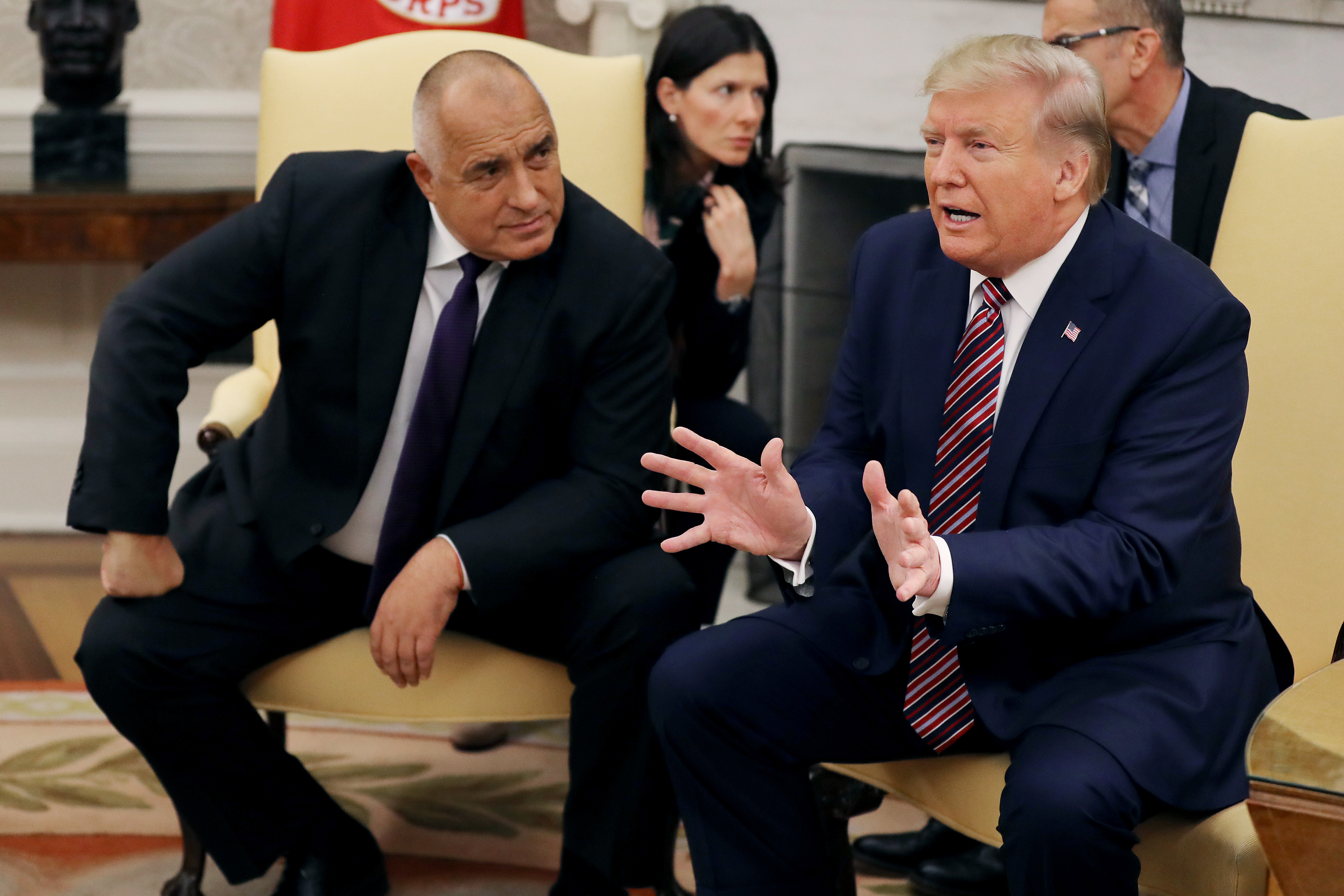 President Donald Trump had made the comments during a press conference with Bulgarian Prime Minister Boyko Borissov 