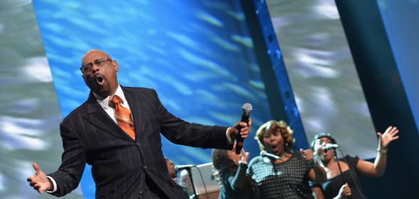 Bishop Paul S Morton performs onstage during the Super Bowl Gospel 2013 Show at UNO Lakefront Arena on February 1, 2013 in New Orleans, Louisiana.