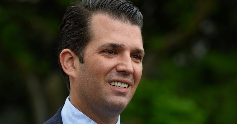 Donald Trump, Jr. attends the 139th White House Easter Egg Roll at The White House on April 17, 2017 in Washington, DC