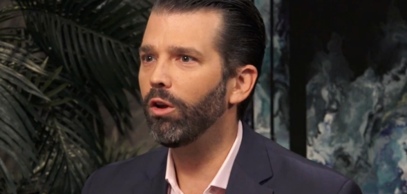 Donald Trump Jr has come out in favour of gender-neutral bathroom facilities. (Screen capture via YouTube)