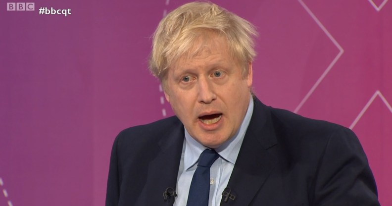 Boris Johnson on BBC Question Time