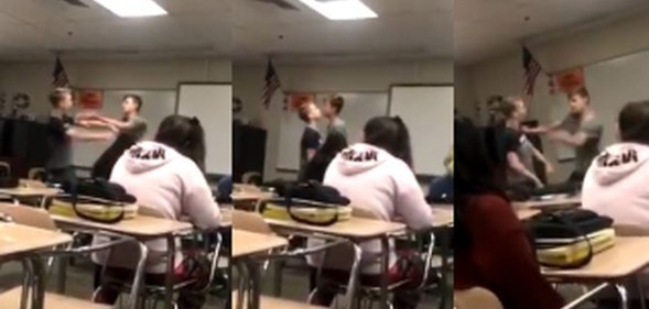 Powerful video shows gay high school teen Jordan Steffy confronting his homophobic bully