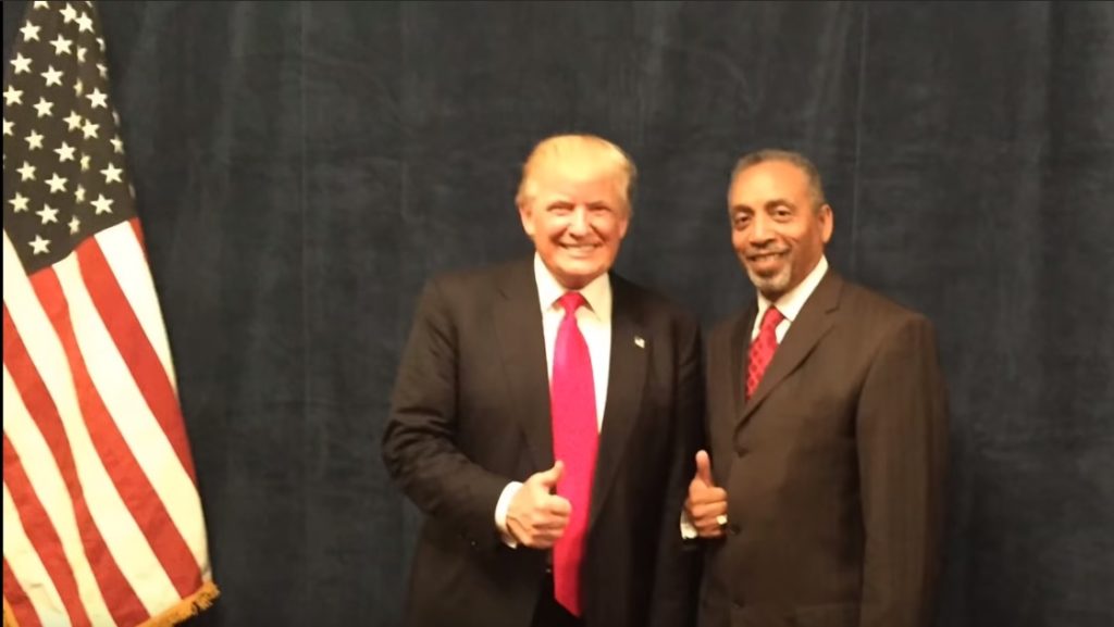 Clarence Mason Weaver with Donald Trump