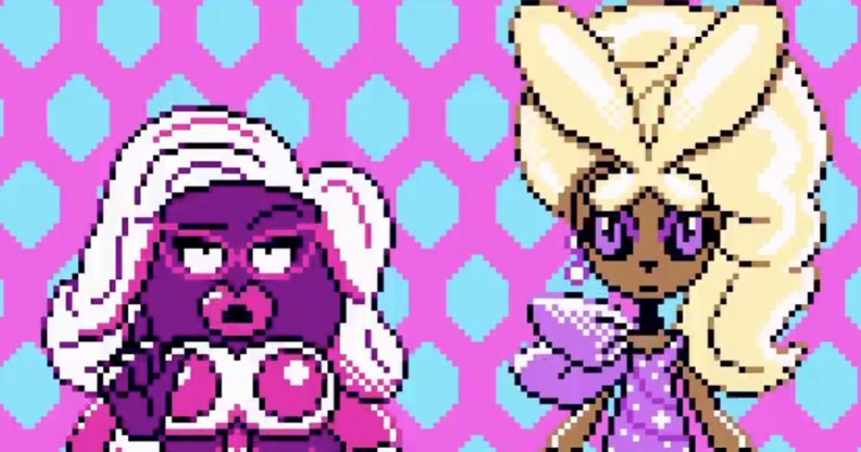 Pokemon Jynx and Lopunny are transformed into Drag Race judges Michelle Visage and RuPaul.