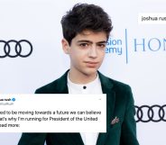 Disney Channel star Joshua Rush jokingly announced his decision to run for US president. (Greg Doherty/Getty Images)