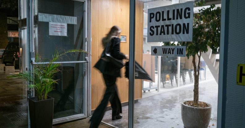 Voters head to polls in what is considered the most important election in a generation, in London, on Dec. 12, 2019.