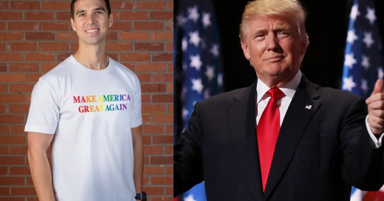 Donald Trump, the most anti-gay and anti-trans president in recent history, is selling Pride t-shirts