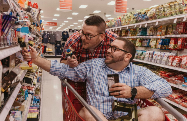 Gay couple engagement shoot Target