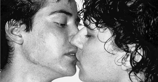 Keanu Reeves (L) and Carl Marotte starred in a homoerotic play in 1984 and wow, just wow. (Instagram)