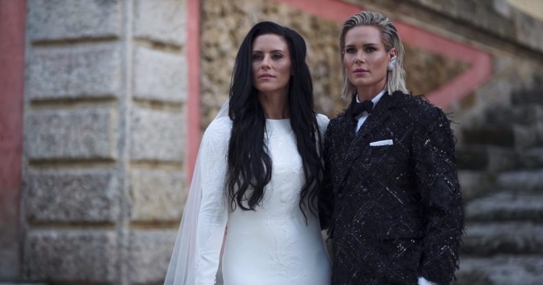 Ashlyn Harris and Ali Krieger