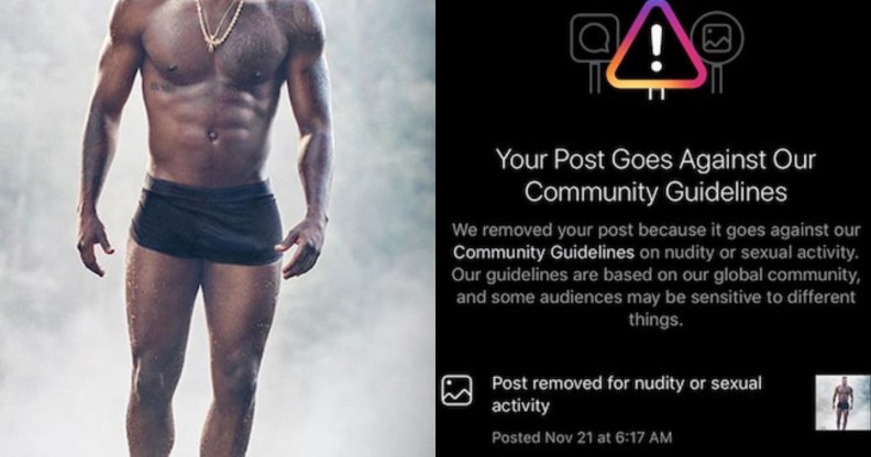 The rather risqué photograph of Jason Derulo was removed from Instagram, and he was in no way happy. (Instagram)