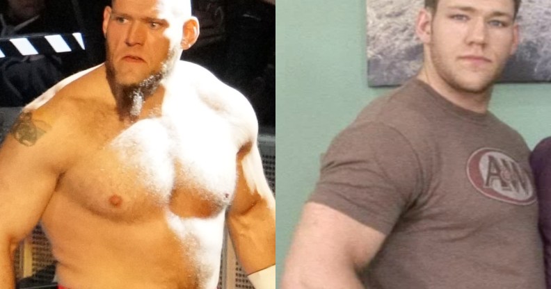 Lars Sullivan (L) and his alleged adult film nom de plume, Mitch Bennett. (Wikimedia Commons/Screenshot via RandyBlue)