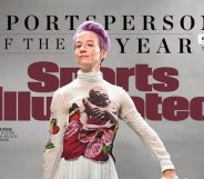 Megan Rapinoe has been named named Sports Illustrated's 2019 Sportsperson of the Year. (Screenshot via Twitter/Sports Illustrated)