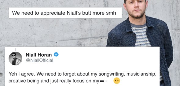 Niall Horan has a "bubble butt" and he's aware of it. That's it. That's the tweet. (Jacopo Raule/Getty Images)