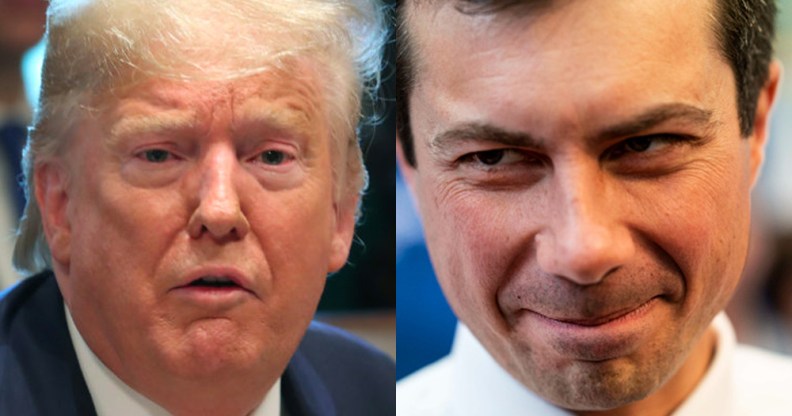 Donald Trump and Pete Buttigieg