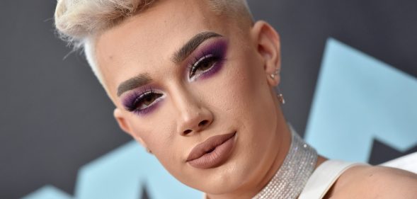 James Charles wearing a diamanté chocker