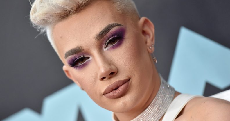 James Charles wearing a diamanté chocker